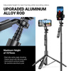 Crong SelfieGo Ultra – Aluminiowy selfie stick Bluetooth tripod (czarny) (CRGSGU1BLK)