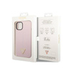 Guess Silicone Triangle Logo - Etui iPhone 14 Plus (fioletowy) (GUHCP14MSLTGU)