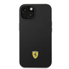 Ferrari Silicone Metal Logo MagSafe - Etui iPhone 14 (czarny) (FEHMSIP14SBK)