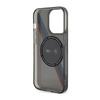 BMW Tricolor Stripes MagSafe - Etui iPhone 14 Pro Max (Szary) (BMHMP14XHDTK)