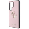 Guess Grained Big 4G Logo Small Classic Logo - Etui do Samsung Galaxy S25 Ultra (różowy) (GUHCS25LPGT4MBP)