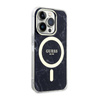 Guess Marble MagSafe - Etui iPhone 14 Pro Max (Czarny) (GUHMP14XPCUMAK)