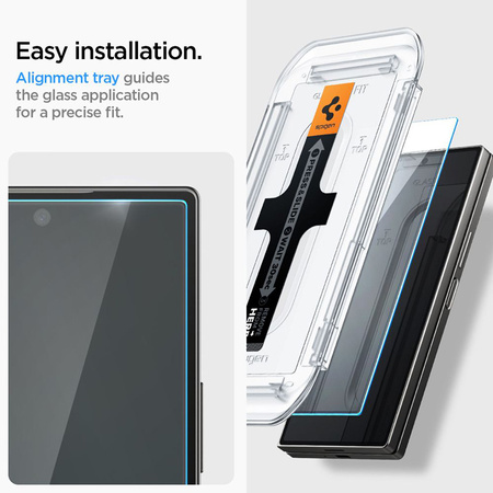 Spigen Glas.TR EZ Fit 2-Pack - Szkło hartowane do Samsung Galaxy Z Fold 6 (2 sztuki) (AGL07969)