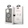 Karl Lagerfeld Karl & Choupette Glitter Magsafe - Etui iPhone 15 Pro Max (czarny) (KLHMP15XHGKCNOK)