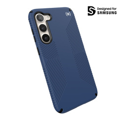 Speck Presidio2 Grip - Antypoślizgowe etui Samsung Galaxy S23+ (Coastal Blue/Black) (150340-9974)