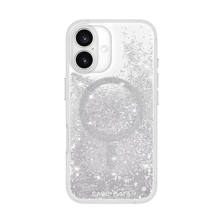 Case-Mate Waterfall MagSafe - Etui iPhone 16 (Silver) (CM054596)