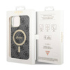 Guess 4G MagSafe - Etui iPhone 13 Pro Max (Czarny) (GUHMP13XH4STK)