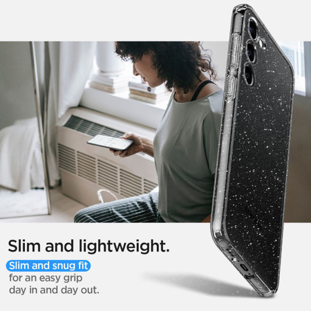 Spigen Liquid Crystal Glitter - Etui do Samsung Galaxy S23 (Przezroczysty) (ACS05710)