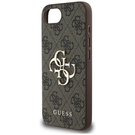 Guess 4G Big Logo - Etui do iPhone 16e (brązowy) (GUHCPSE44GMGBR)