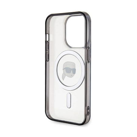 Karl Lagerfeld IML Karl Head MagSafe - Etui iPhone 15 Pro Max (przezroczysty) (KLHMP15XHKHNOTK)