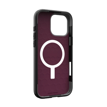 UAG Civilian Magsafe - obudowa ochronna do iPhone 16 Pro Max kompatybilna z MagSafe - bordowy (114445119049)
