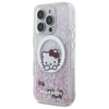 Hello Kitty Liquid Glitter Sweet Kitty Bows MagSafe - Etui iPhone 16 Pro Max (biały) (HKHMP16XLSWKH)