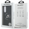 Karl Lagerfeld Silicone Double Heads And Circle MagSafe - Etui Samsung Galaxy S25 Edge (czarny) (KLHMS25ESKCHTCK)