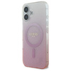Guess IML Glitter Gradient MagSafe - Etui iPhone 16 Plus (różowy) (GUHMP16MHGRCELP)