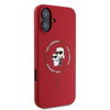 Karl Lagerfeld Silicone Karl & Choupette Ring MagSafe - Etui iPhone 16 Plus (czerwony) (KLHMP16MSCMKCRHR)