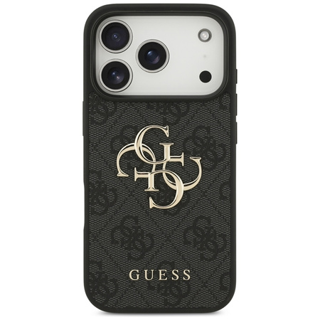 Guess 4G Big Logo - Etui iPhone 17 Pro (czarny) (GUHCP17L4GMGGR)