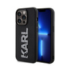 Karl Lagerfeld 3D Rubber Glitter Logo - Etui iPhone 15 Pro (czarny) (KLHCP15L3DMBKCK)