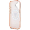 Guess IML Metal Glitter 4G Circle Triangle MagSafe - Etui do iPhone 16 (różowy) (GUHMP16SHG4PRTGP)