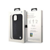 BMW Leather Hot Stamp MagSafe - Etui iPhone 15 (Czarny) (BMHMP15SSLLBK)