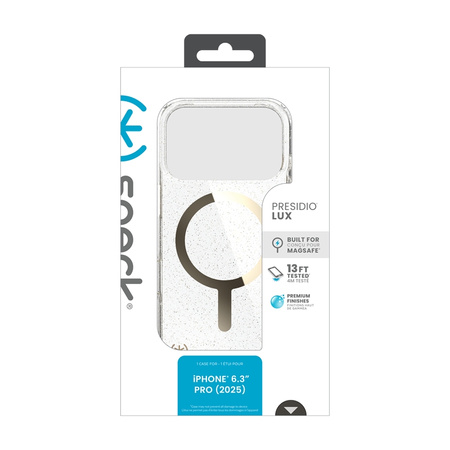 Speck Presidio Lux MagSafe - Etui iPhone 17 Pro (Glitter / Gold Metallic) (150978-9221)