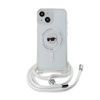 Karl Lagerfeld Crossbody IML Karl Head MagSafe - Etui iPhone 15 / 14 / 13 (przezroczysty) (KLHMP15SHCKHNT)