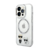 Karl Lagerfeld Karl & Choupette Aluminium MagSafe - Etui iPhone 14 Pro Max (przezroczysty) (KLHMP14XHKCT)