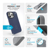 Speck Presidio2 Grip ClickLock & MagSafe - Etui iPhone 16 Pro Max (Coastal Blue / Dust Grey / White) (150725-3206)