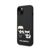 Karl Lagerfeld Liquid Silicone Karl & Choupette MagSafe - Etui iPhone 14 Plus (czarny) (KLHMP14MSSKCK)