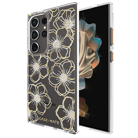Case-Mate Floral Gems - Etui Samsung Galaxy S24 Ultra (Gold) (CM053436)