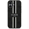 Guess 4G Printed Stripes MagSafe - Etui iPhone 17 (czarny) (GUHMP17SP4RPSK)