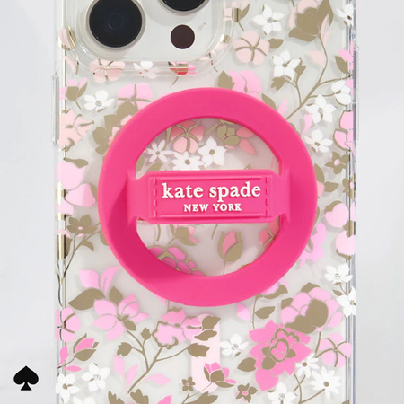 Kate Spade New York Magnetic Loop Grip - Uchwyt MagSafe na palec (Pom Pom Pink) (KS053402)