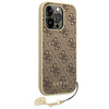 Guess 4G Charms Collection - Etui iPhone 14 Pro (brązowy) (GUHCP14LGF4GBR)