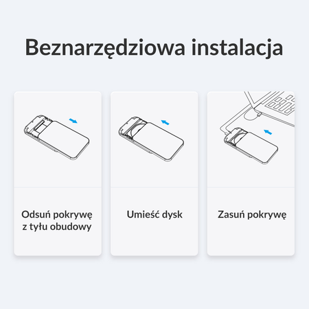 Orico Obudowa dysku SATA 2,5" USB 3.1 czarna (25PW1-U3-BK-EP-HW)