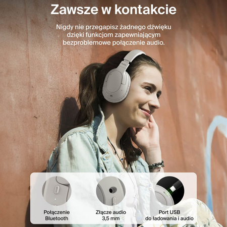 Belkin Słuchawki nauszne, bezprzewodowe, kremowe (AUD009HQSA)