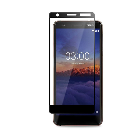 Crong 7D Nano Flexible Glass - Szkło hybrydowe 9H na cały ekran Nokia 3.1 (CRG-7DNANO-N31)