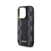 DKNY Leather Checkered Mono Pattern MagSafe - Etui iPhone 14 Pro Max (czarny) (DKHMP14XPCPVSLK)