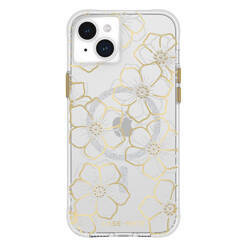 Case-Mate Floral Gems MagSafe - Etui iPhone 15 Plus (Gold) (CM051510)