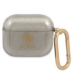 Guess 4G Glitter - Etui Airpods 3 (czarny) (GUA3UCG4GK)