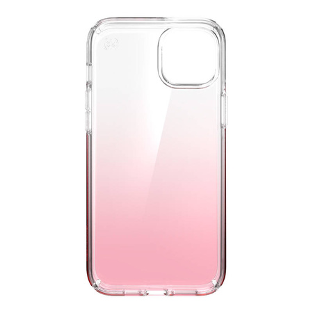 Speck Presidio Perfect-Clear + Ombre - Etui iPhone 15 Plus / 14 Plus z powłoką MICROBAN (Clear / Vintage Rose Fade) (150122-9509)
