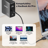 Unitek Kabel zasilający USB-C - MagSafe 3 140W 2 m - czarny (C14121BK-2M)