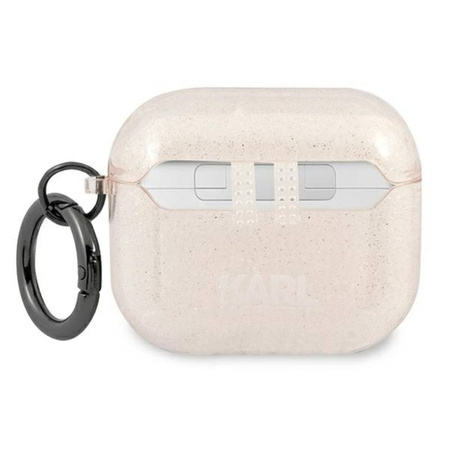 Karl Lagerfeld Choupette Head Glitter - Etui AirPods 3 (złoty) (KLA3UCHGD)
