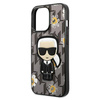 Karl Lagerfeld Iconic Karl Flower - Etui iPhone 13 Pro (szary) (KLHCP13LPMNFIK1)