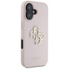 Guess Grained Big 4G Logo Small Classic Logo - Etui do iPhone 16 (różowy) (GUHCP16SPGT4MBP)
