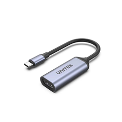 Unitek Adapter USB-C na HDMI 2.1 (8K 60Hz) szary 15cm (V1416B)