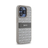 DKNY Leather Mono Stripe & Metal Logo - Etui iPhone 15 Pro Max (beżowy) (DKHCP15XPRTHSLE)