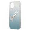 Guess Glitter Gradient Script - Etui iPhone 12 Pro Max (niebieski) (GUHCP12LPCUGLSBL)