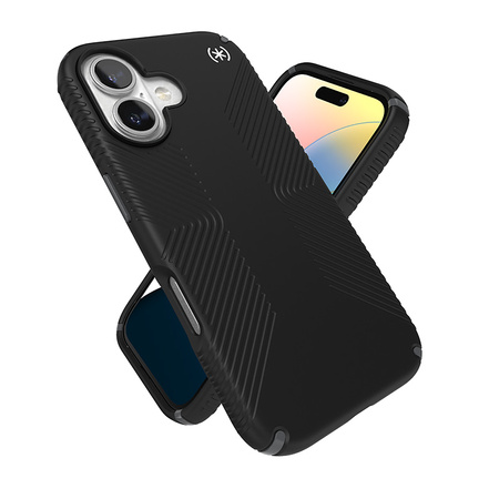 Speck Presidio2 Grip - Etui iPhone 16 (Black / Slate Grey / White) (150779-3205)
