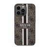Guess 4G Printed Stripes MagSafe - Etui iPhone 13 Pro Max (Brązowy) (GUHMP13XP4RPSW)