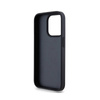 DKNY Leather Mono Stripe & Metal Logo - Etui iPhone 15 Pro (czarny) (DKHCP15LPRTHSLK)