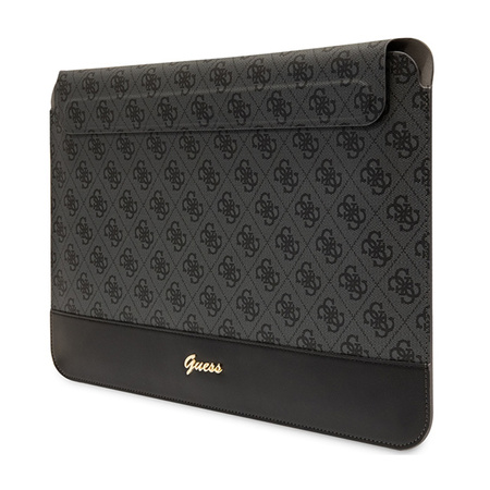 Guess 4G Stripe Metal Logo Computer Sleeve - Etui na notebooka 14" (Czarny) (GUCS14PS4SGK)